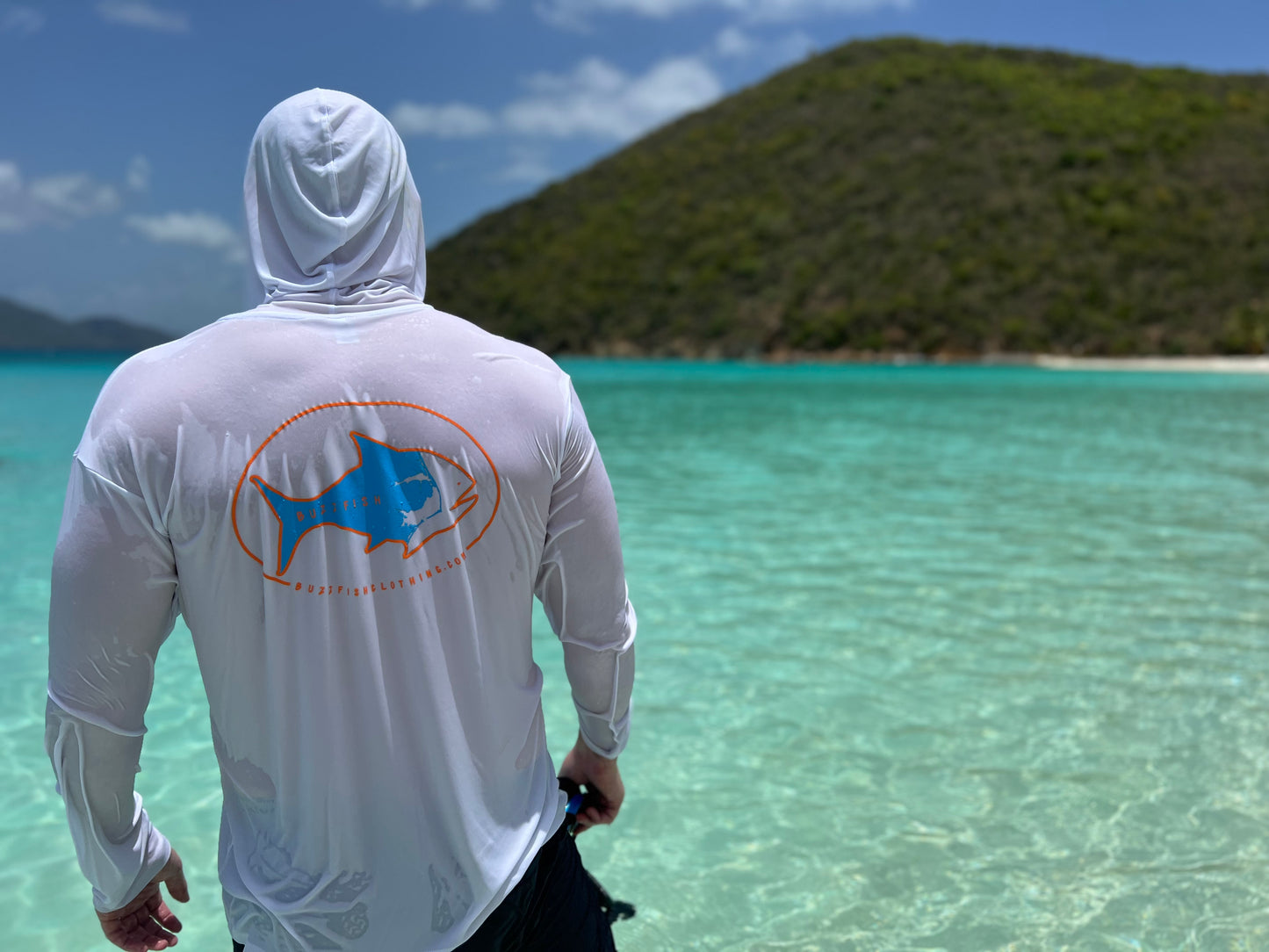 White Lightweight Performance Hoodie