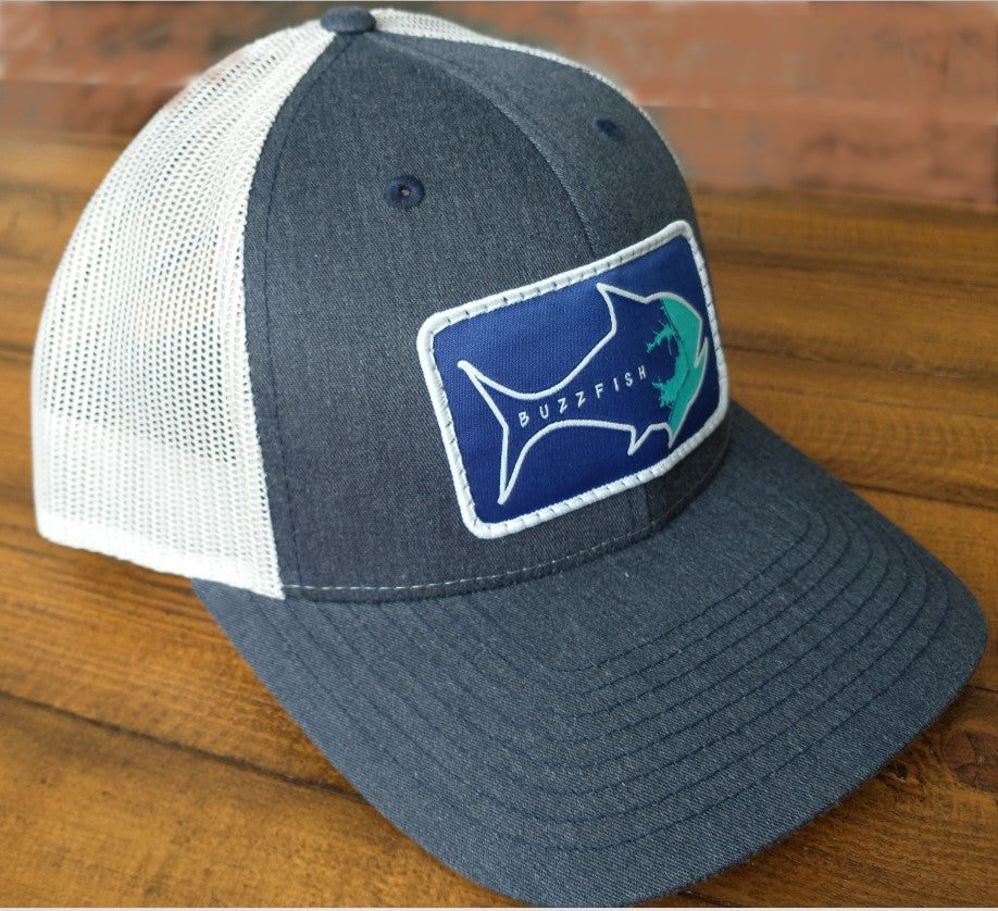 Heather Navy / Light Grey Low Pro Trucker