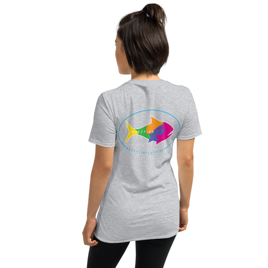 Multi Color Short Sleeve Logo Tee