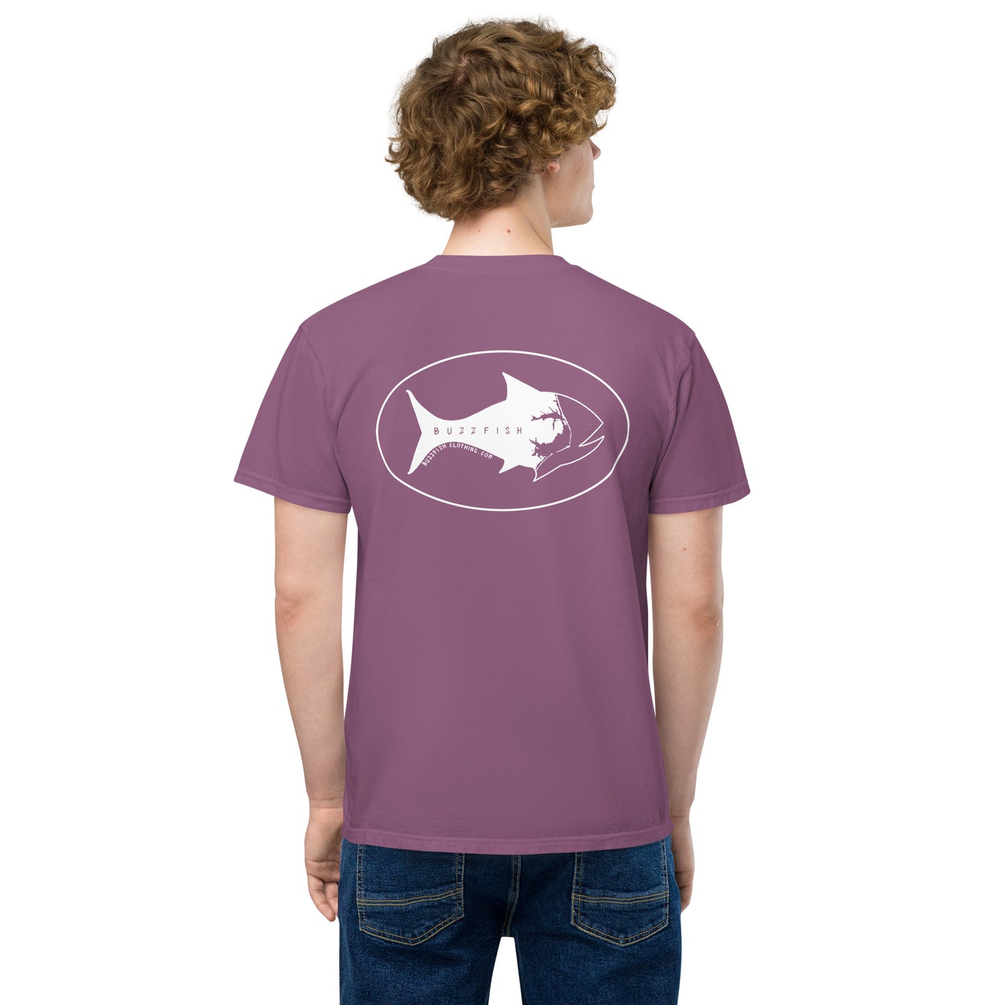All white logo pocket Tee