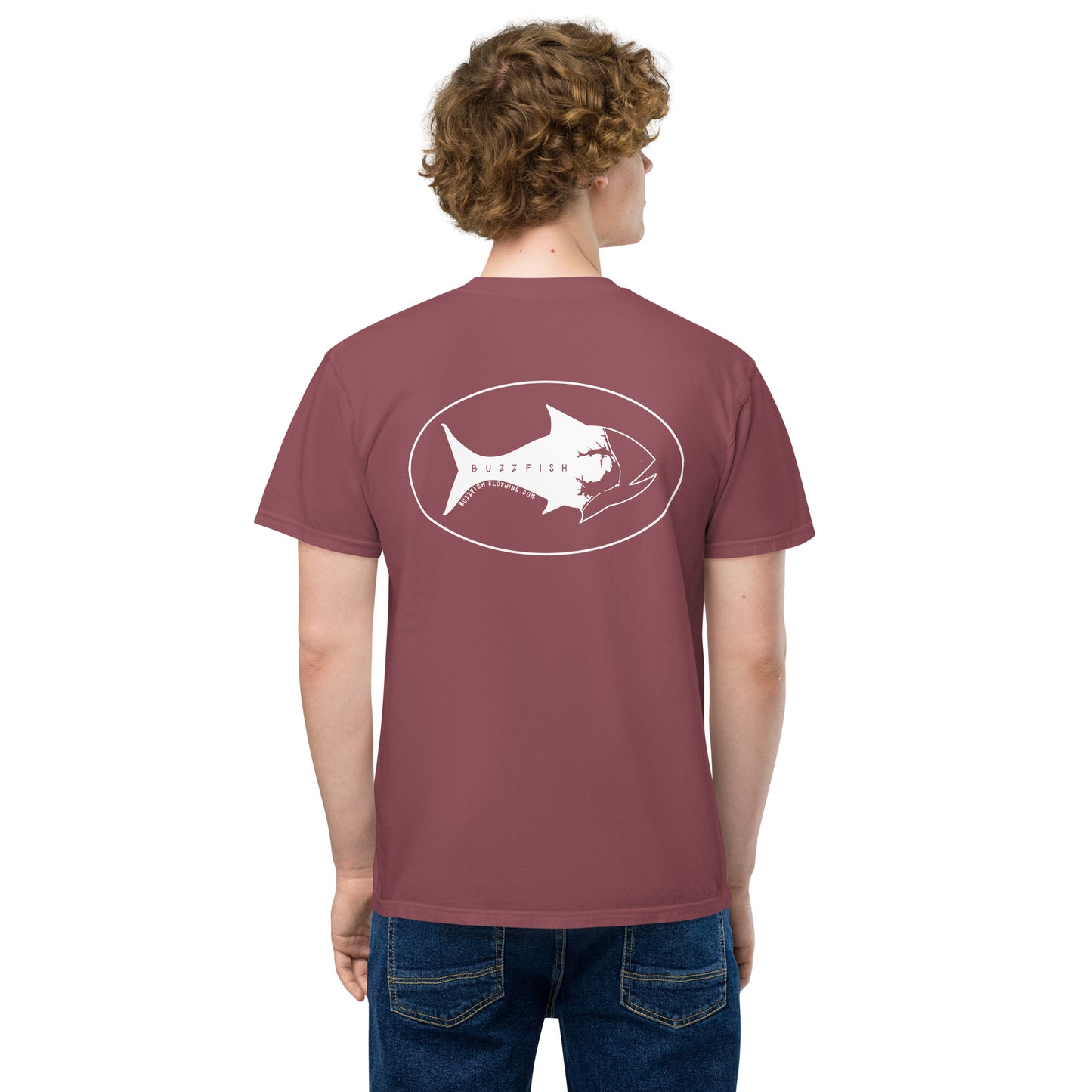 All white logo pocket Tee