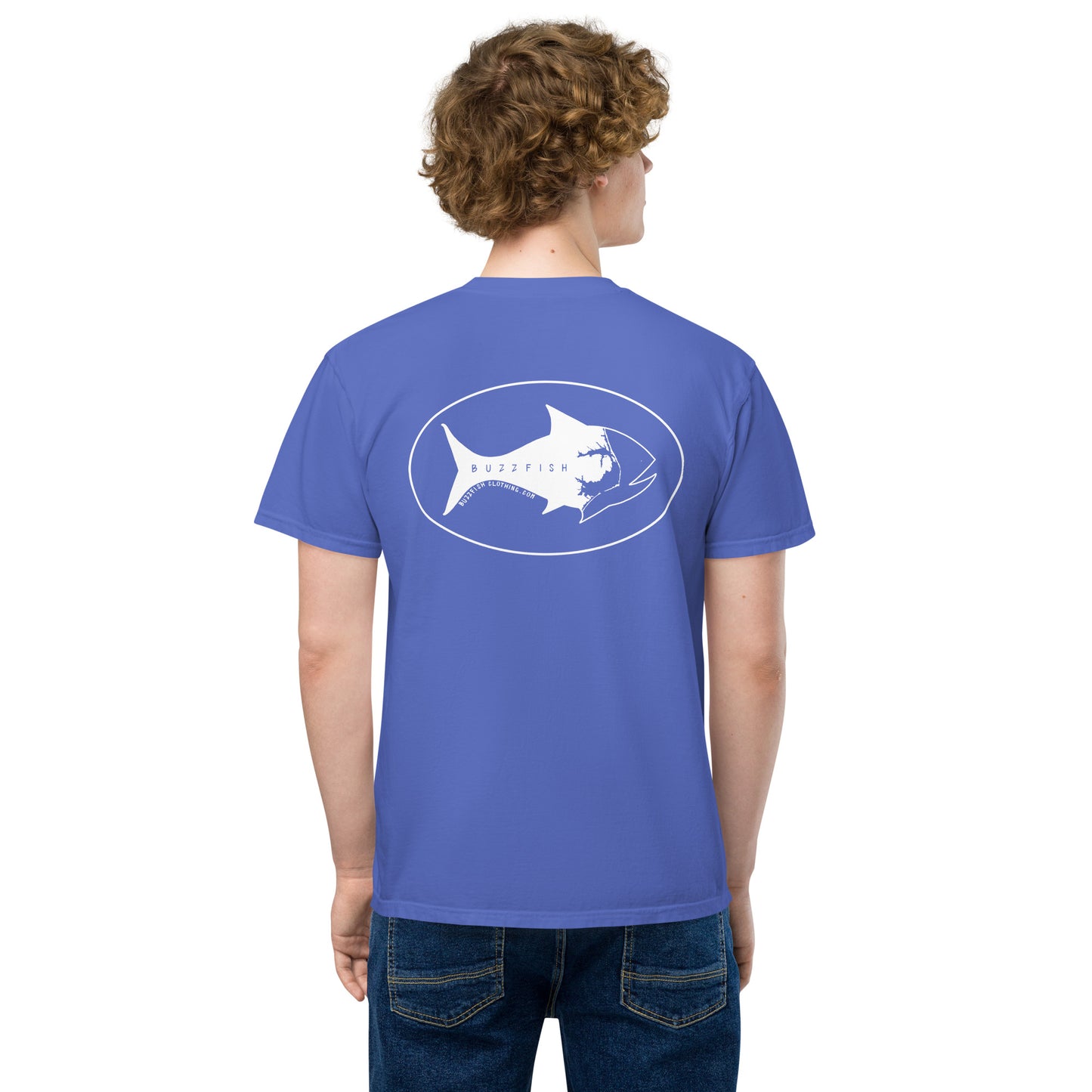 All white logo pocket Tee