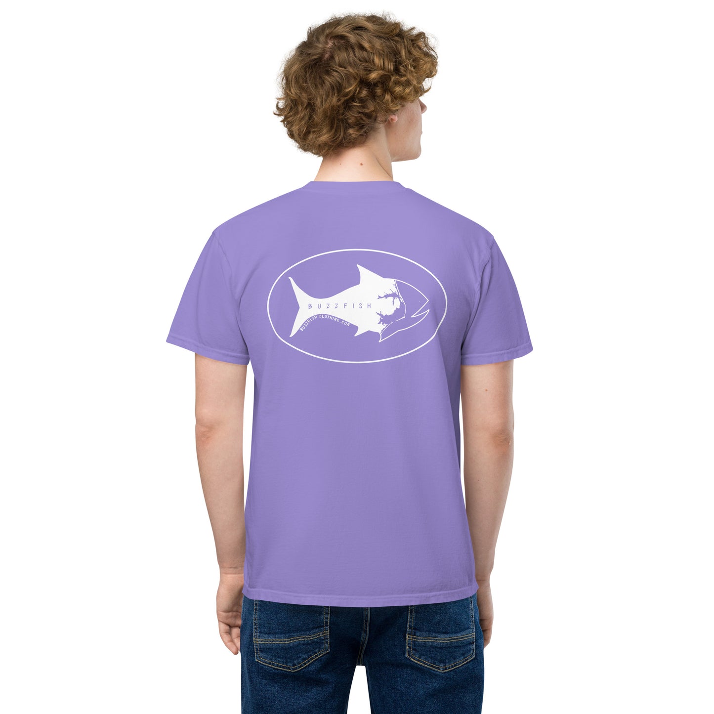 All white logo pocket Tee