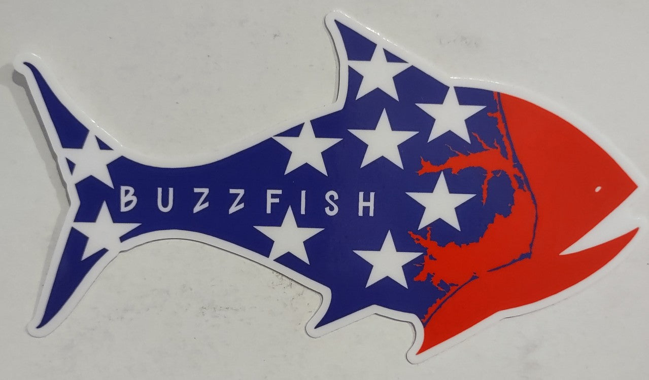 5" Stars Red/White/Blue Logo Sticker