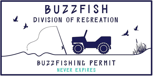 4 in. Buzzfishing Permit sticker